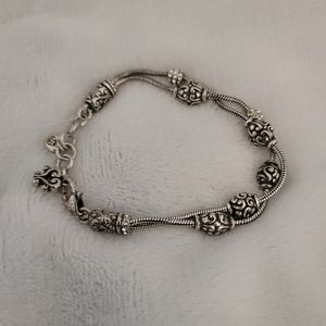 Brighton Silver 2 Strand Bracelet w/crystals